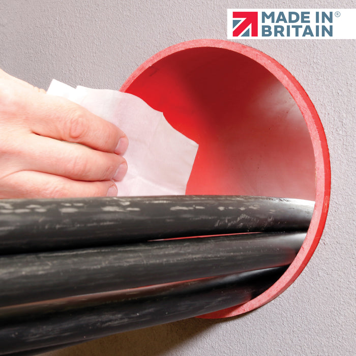 Duct Seal LG - Installation Step 2 - Clean and abrais the cables & duct to remove grease, dirt, and any old sealant