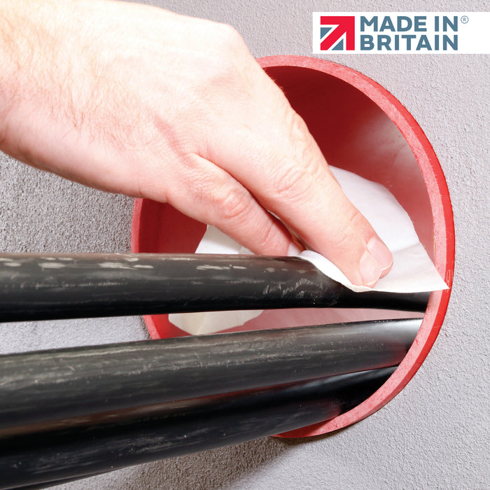 Duct Seal LG - Installation Step 2 - Clean and abrais the cables & duct to remove grease, dirt, and any old sealant