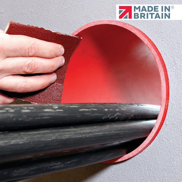 Duct Seal LG - Installation Step 2 - Clean and abrais the cables & duct to remove grease, dirt, and any old sealant