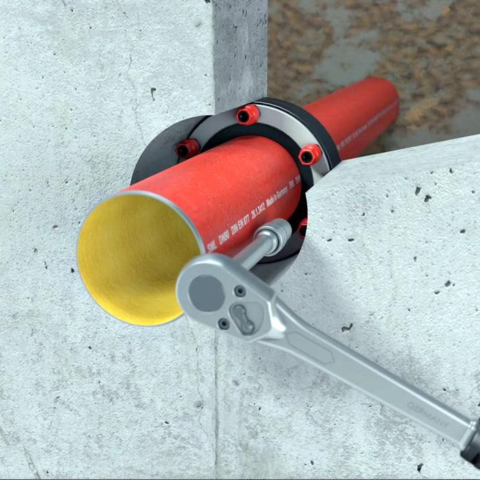 Kraso – 1.0 Bar – Single Pipe or Cable Duct Sealing System – Type ED Installation