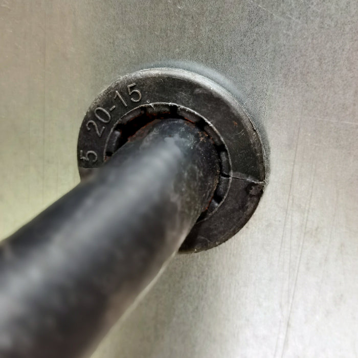 AC Fire Resistant Grommets Installed